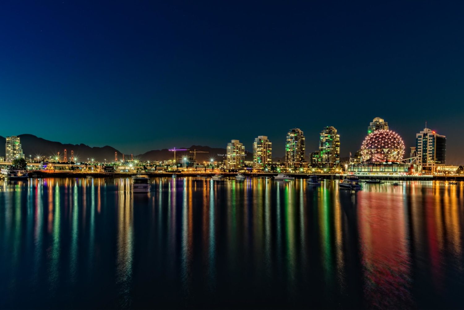 View at Night in British Columbia