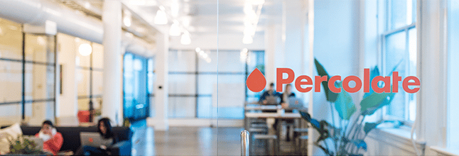 the entrance for the percolate office in manhattan