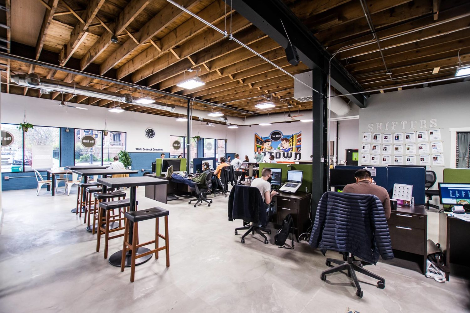 coworking spaces at the shift