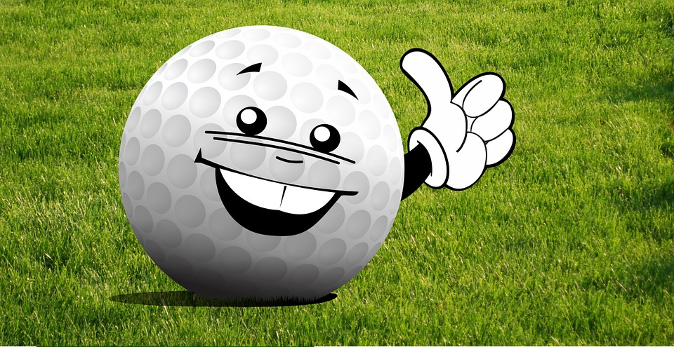 golf ball giving a thumbs up
