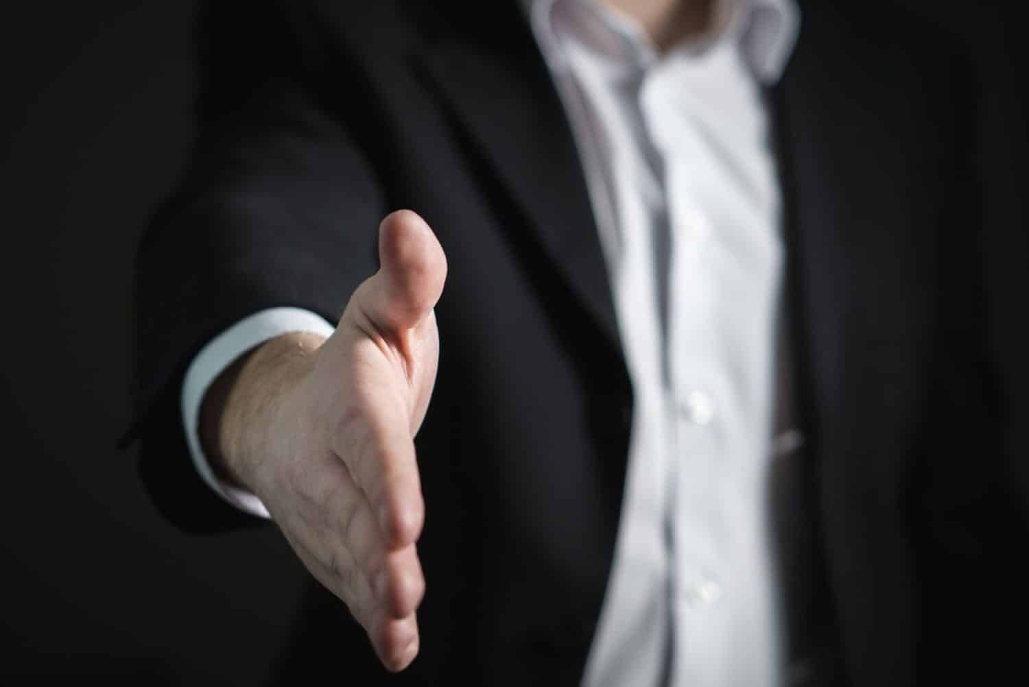 Businessman Offering A Handshake