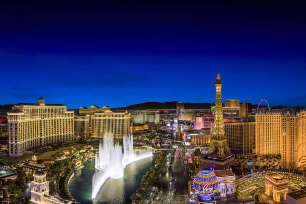 aerial view of Las Vegas Convention Center