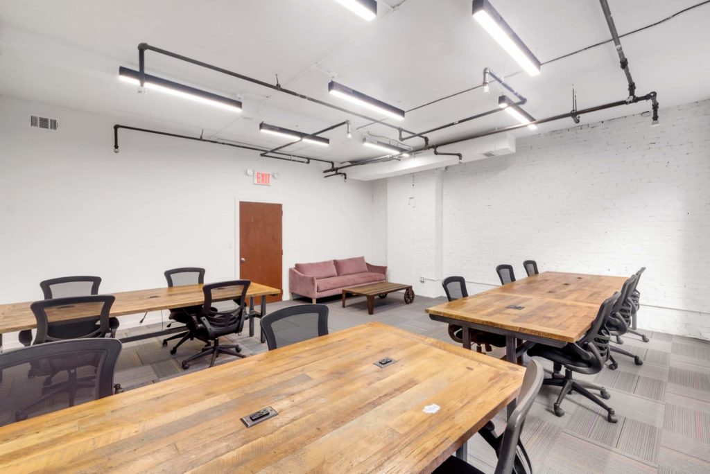 photo of the layout of spacious private offices for startups at The Farm SoHo NYC