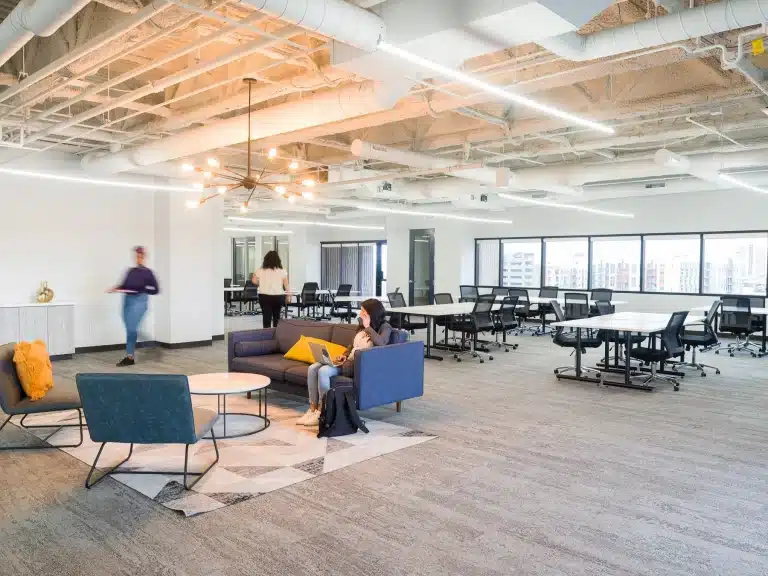 open-plan meeting area at The Loop, Chicago